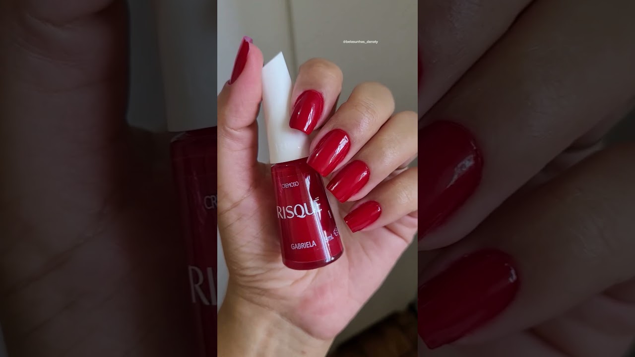 Top 5 esmaltes vermelhos 🤩 #unhas #esmaltes #esmaltevermelho #top5 #shorts