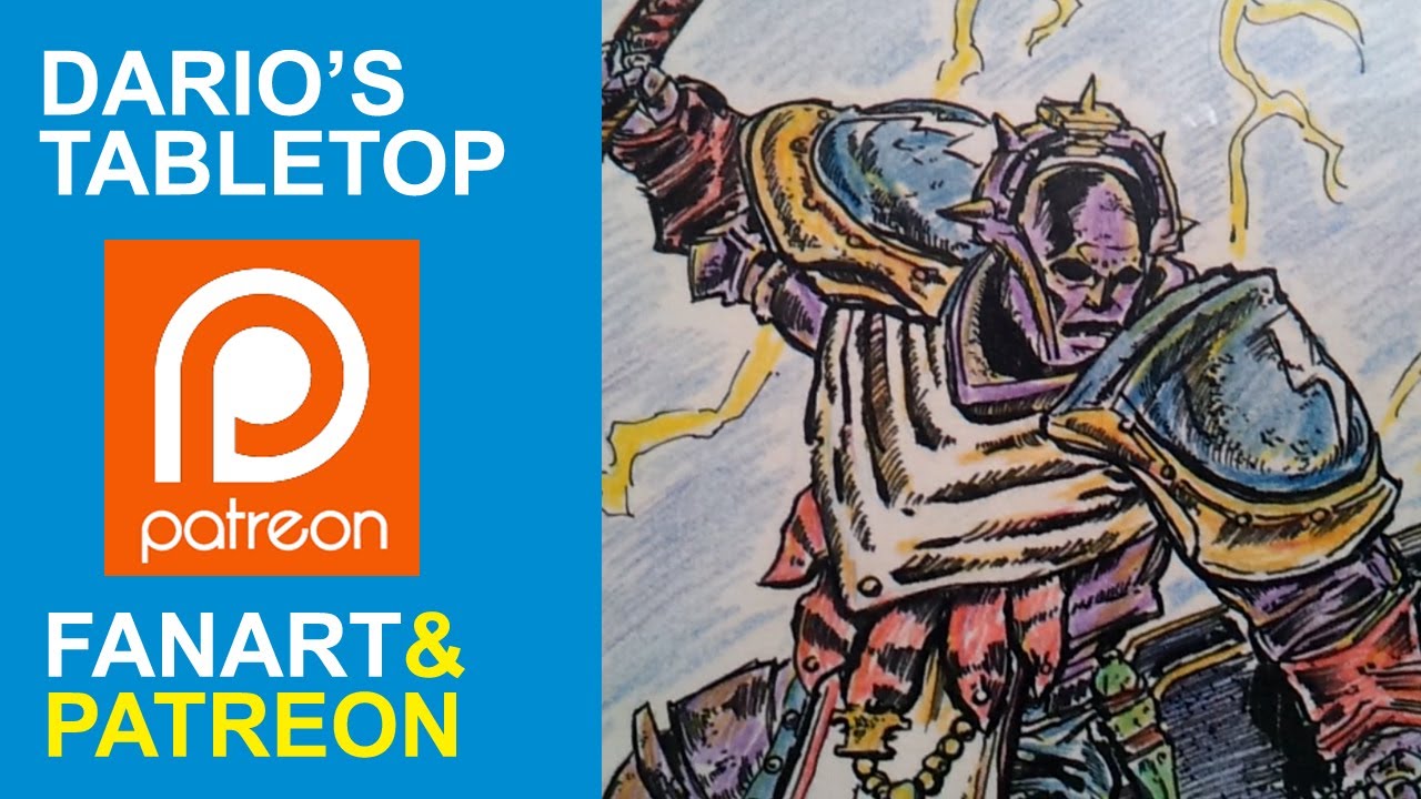 Darios Tabletop has now a PATREON to fund the FANART GIVEAWAY shippingcosts^^
