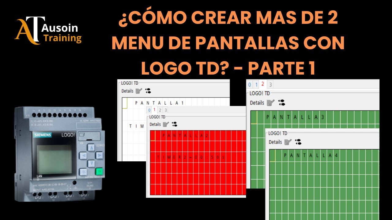 LOGO! TD: Crear un Menú con Múltiples Pantallas 🚀 Paso a Paso | Parte 1 Curso #6