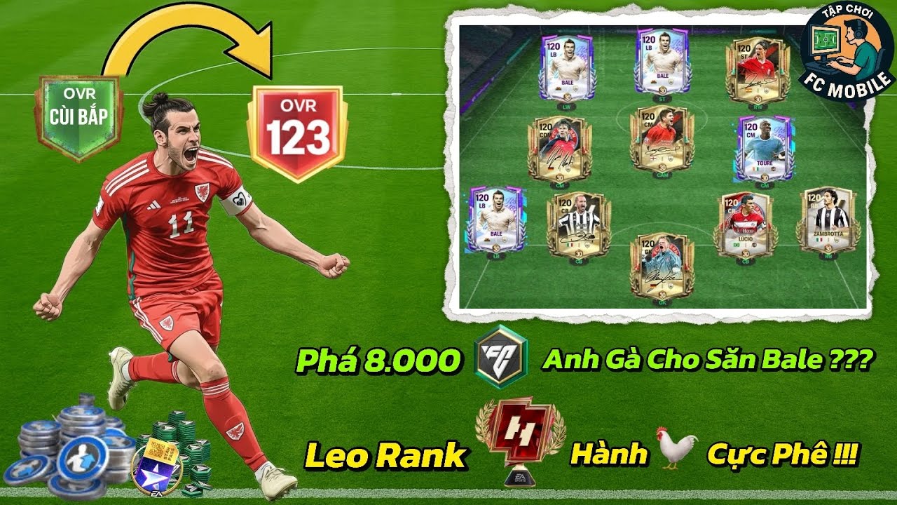 Trải Nghiệm Nick FC Mobile VIP 6 Chữ Ký 👑 8.000 FV Săn Bale 😱 Có Dễ Không ? 🐓