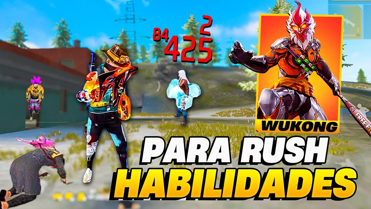 MELHOR PERSONAGEM PARA RUSHAR!! COMBINAÇÃO DE HABILIDADES FREE FIRE