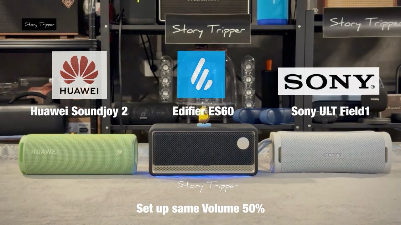 Huawei Soungjoy 2 против Edifier ES60 против Sony ULT Field 1