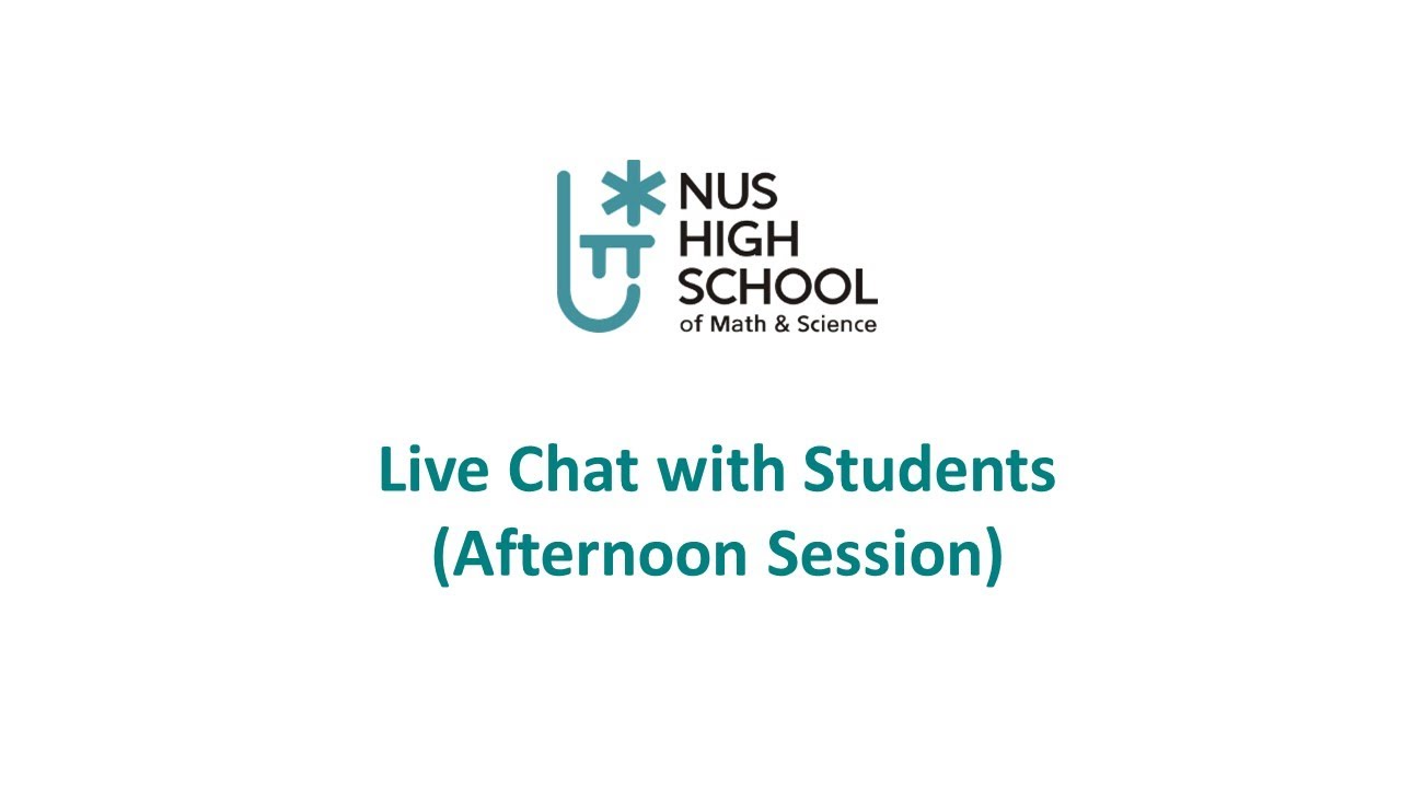 Live Chat with Students (e-Open House Afternoon Session)