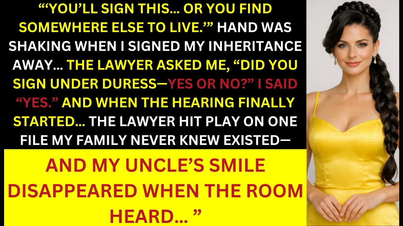 My Family Forced Me to Sign My Inheritance Away—Two Hours Later, the Lawyer Knocked