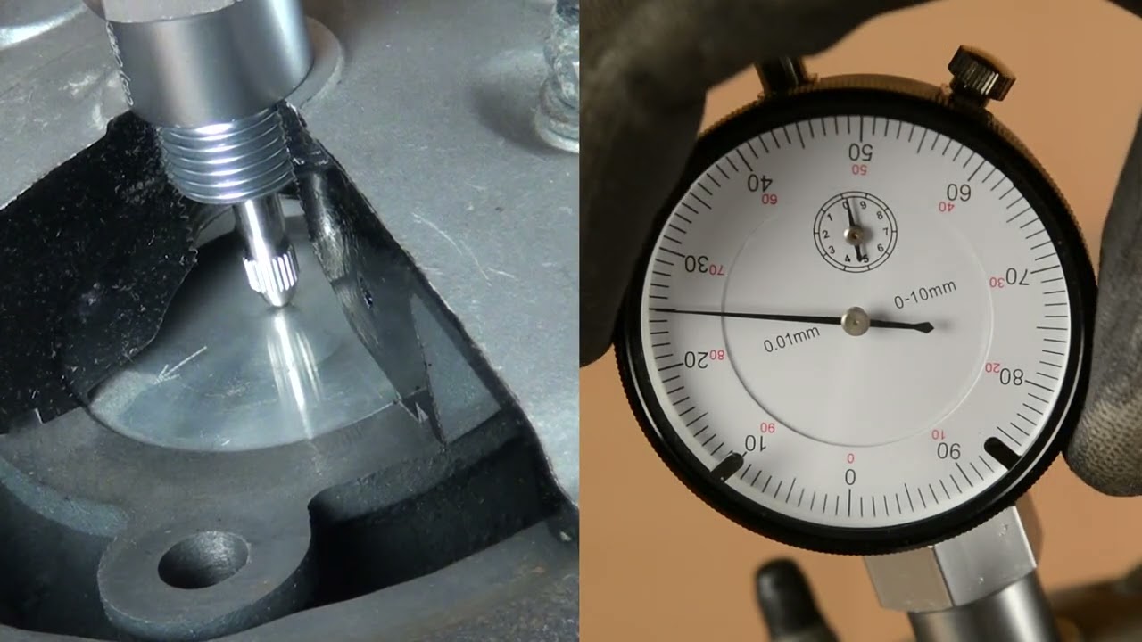 Calage et réglage d'un allumage à rotor interne avec un comparateur