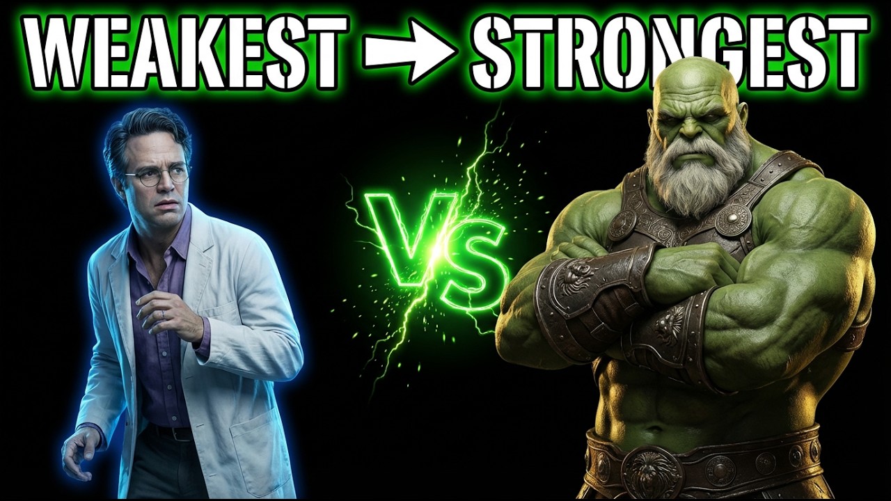 Hulk Evolution Explained: All 7 Forms Ranked by Power | Marvel Analysis