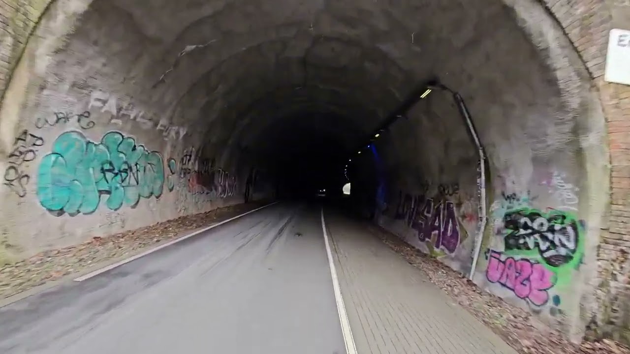 E-Scooter Tour 2025 - Wuppertal - Nordbahntrasse zur Schwarzbachbahntrasse  - 4k60fps