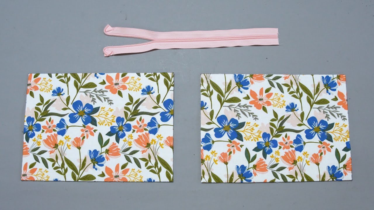 Sewing Multi-purpose Fabric Wallet With 3 Compartments 💟 Sewing Gift Ideas