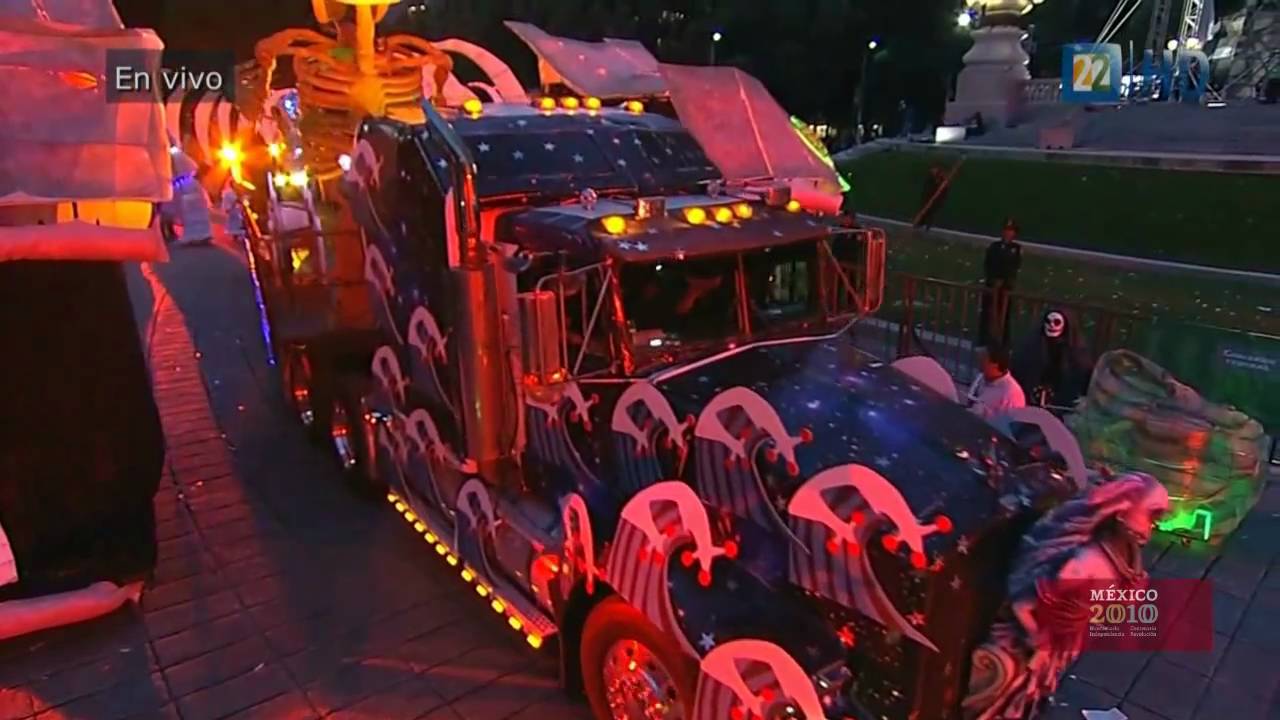 Bicentenario Independencia México - Desfile Bicentenario sobre paseo de la Reforma HD