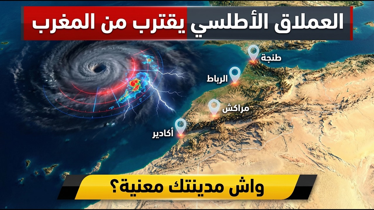 🔴 عاجل وخطير: عاصفة أطلسية عملاقة تضرب المغرب بأمطار وثلوج غير مسبوقة! (حالة الطقس بالمغرب)