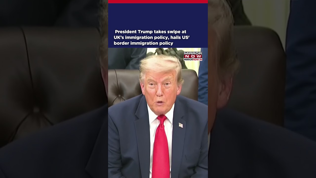 Дональд Трамп критикует иммиграционную политику Великобритании и хвалит политику США #shorts