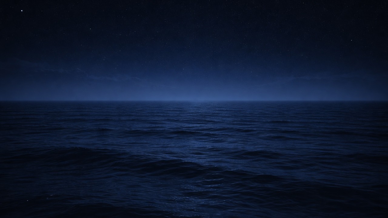Deep Night Ocean • Soft Waves to Help You Fall Asleep