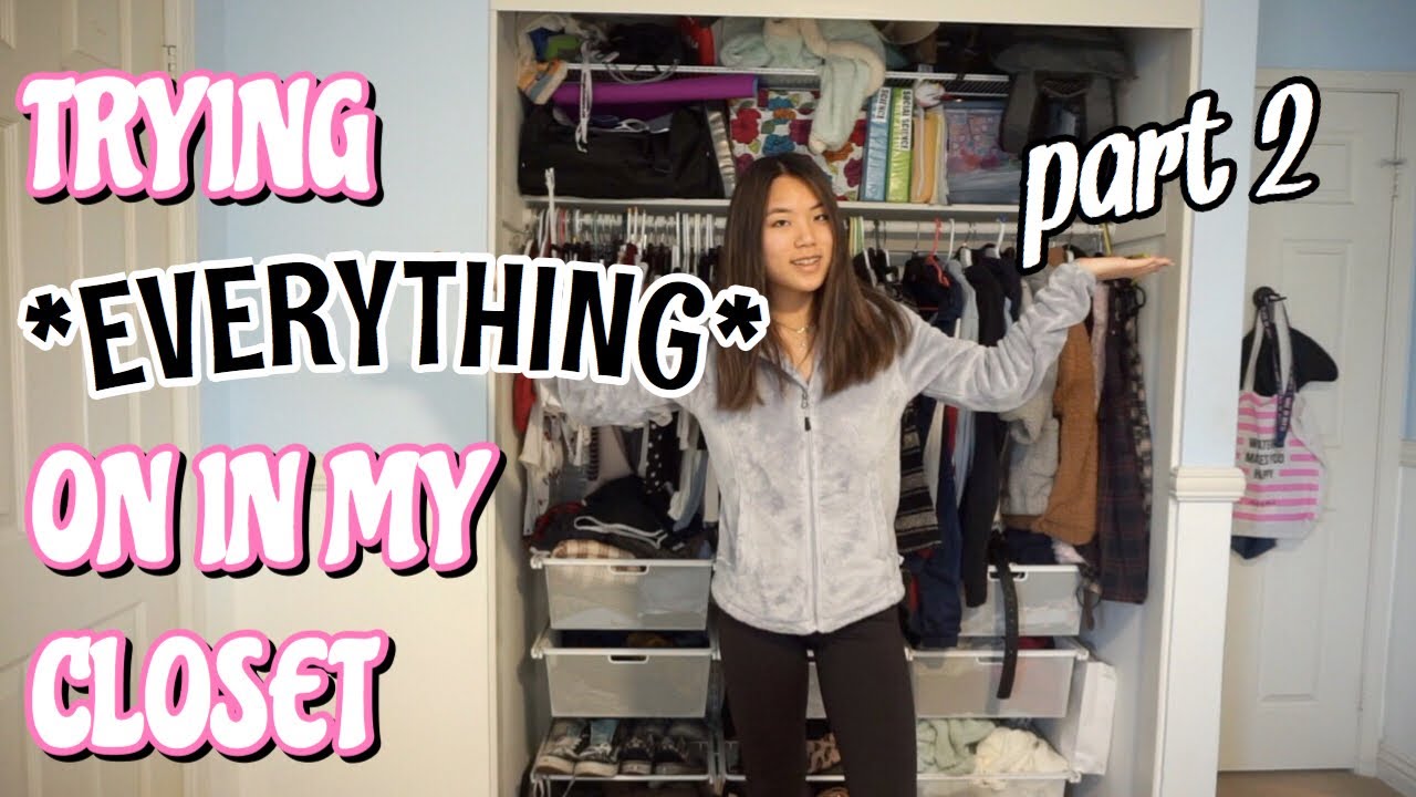 trying on EVERYTHING in my closet PART 2 (declutter) | Vanessa Nagoya