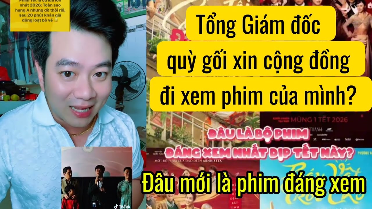 Tổng Giám đốc quỳ gối xin cộng đồng đi xem phim của mình 