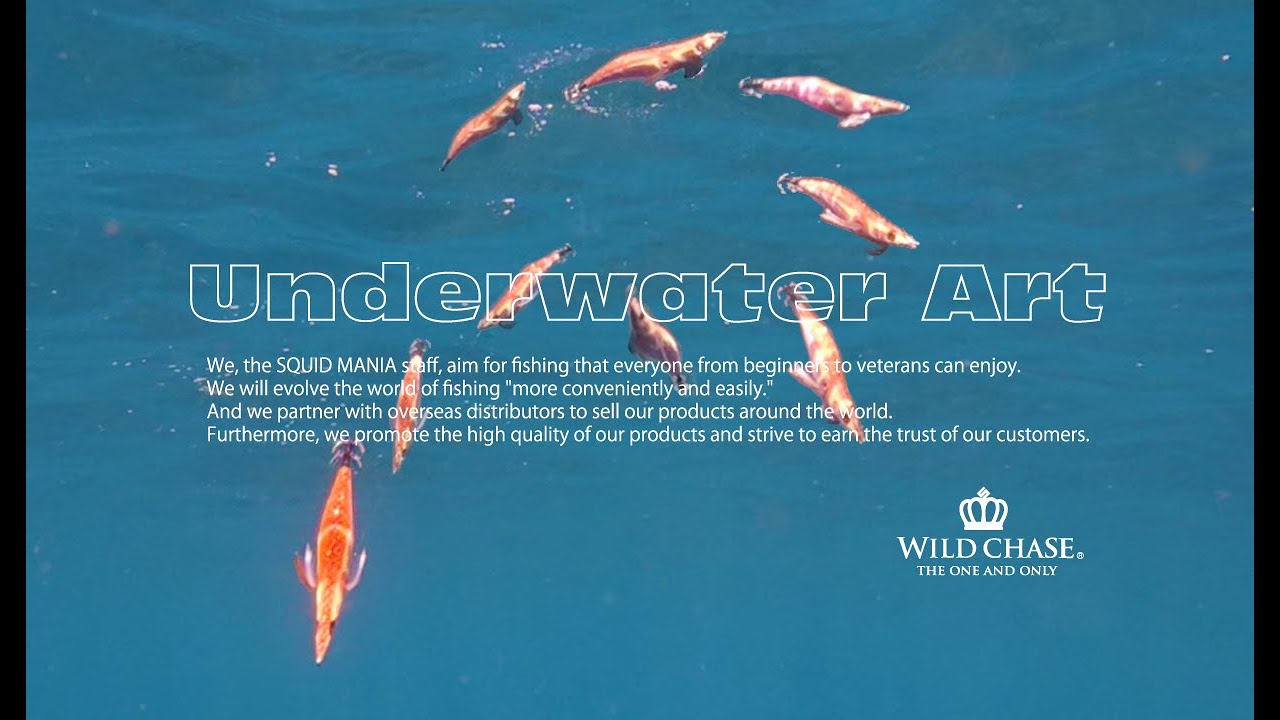 『エギング』- Underwater Art -　WILD CHASE 水中の芸術