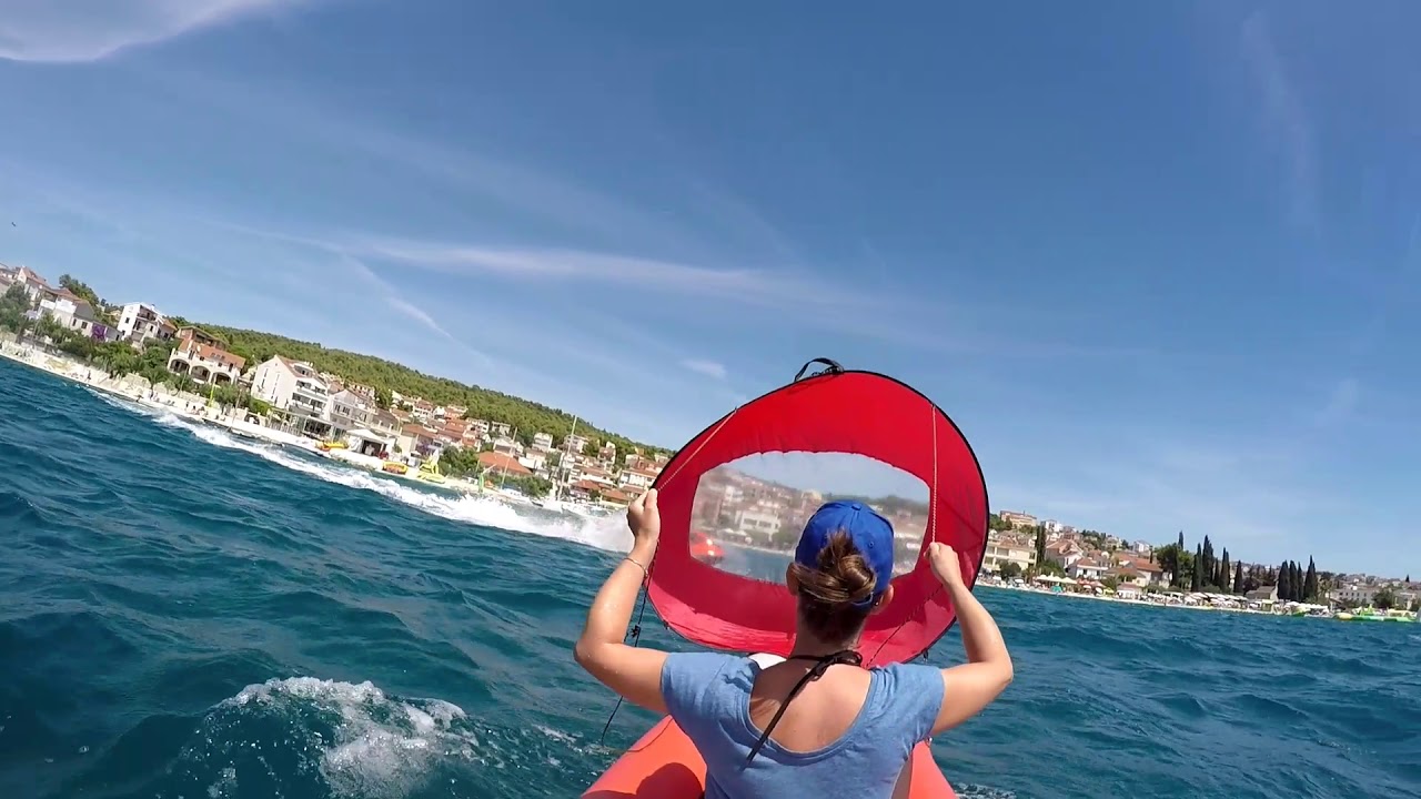 Excursion pro kayak - Sailing and Trolling motor test