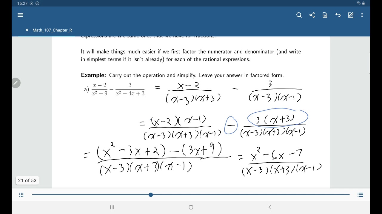 Math 107: Section R.7