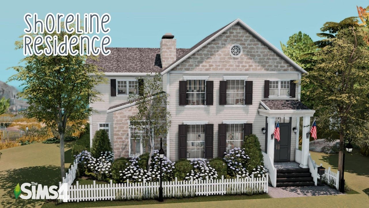Shoreline Residence // The Sims 4 Speed Build with CC