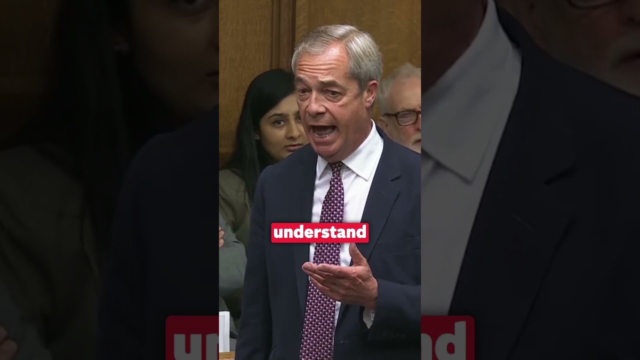 'Will you shut up': Farage's anti-Macron speech interrupted by hecklers