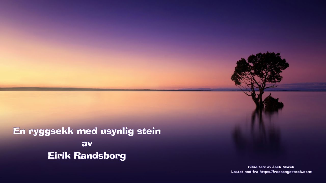 En ryggsekk med usynlig stein