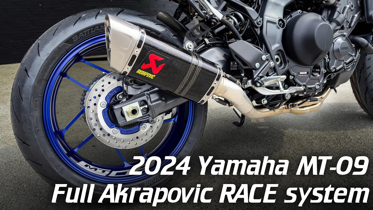 2024 Yamaha MT-09 Akrapovic Racing Line Exhaust | 📦 S-Y9R17-APC