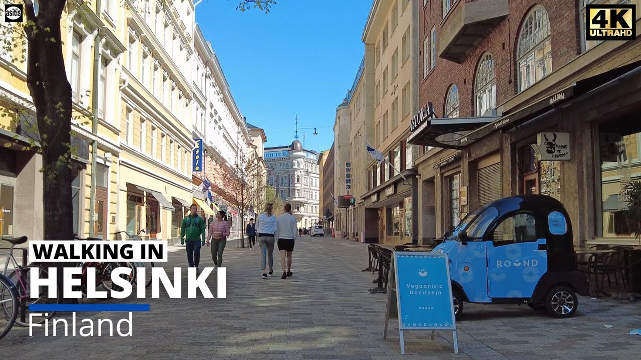 Walking in Helsinki Finland - Punavuori (16 May 2021)