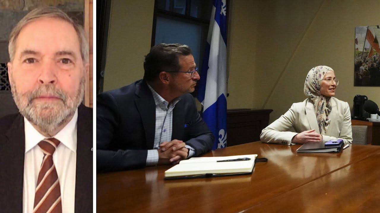 Mulcair: Blanchet showning a 'total lack of class' with Elghawaby