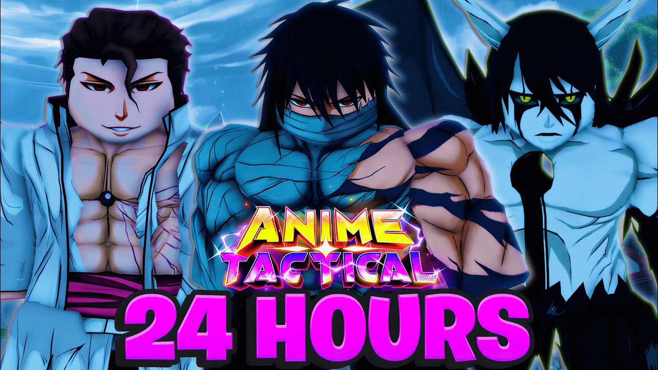 Spending 24 HOURS Fully Completing The Bleach Update In Anime Tactical! (Roblox)