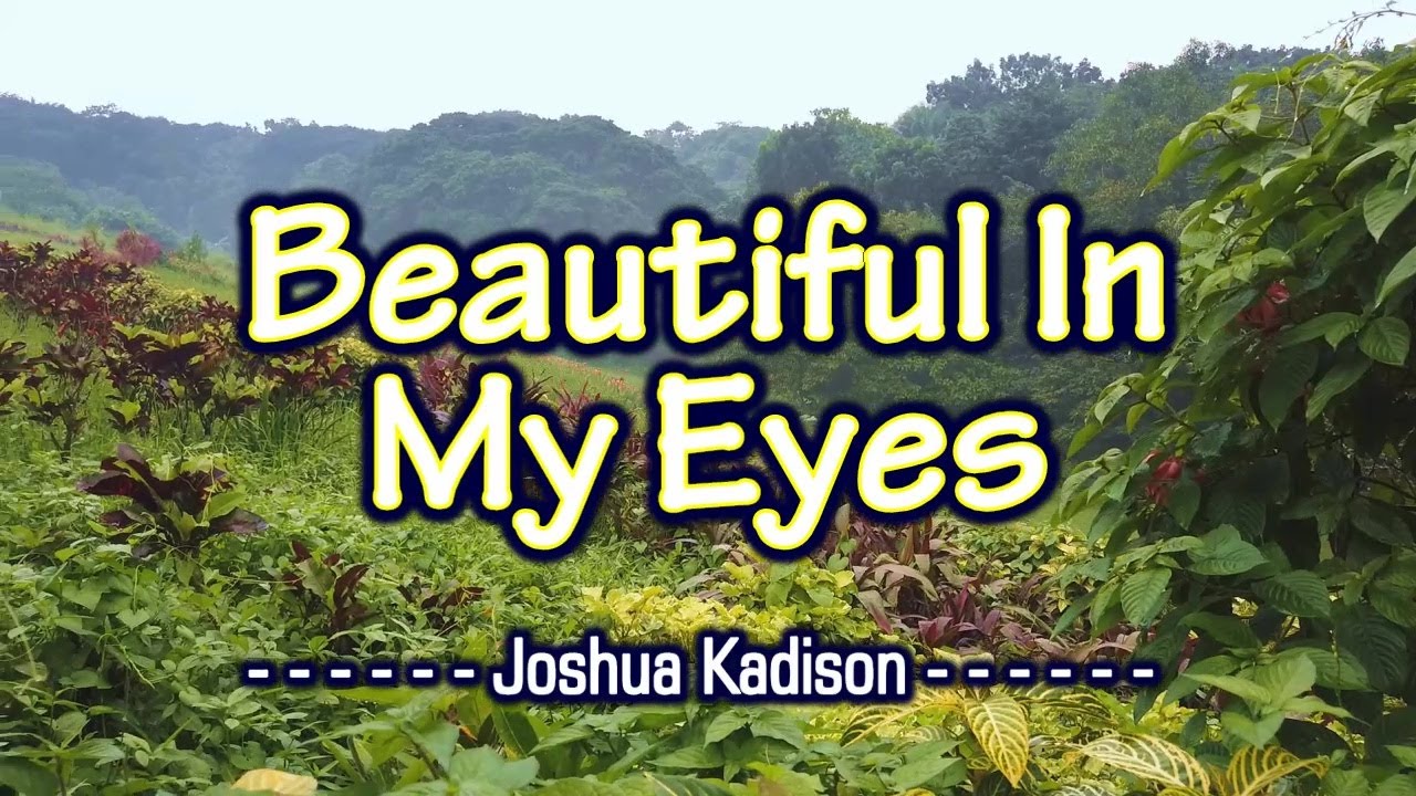 Beautiful In My Eyes - KARAOKE VERSION - As popularized by Joshua Kadison