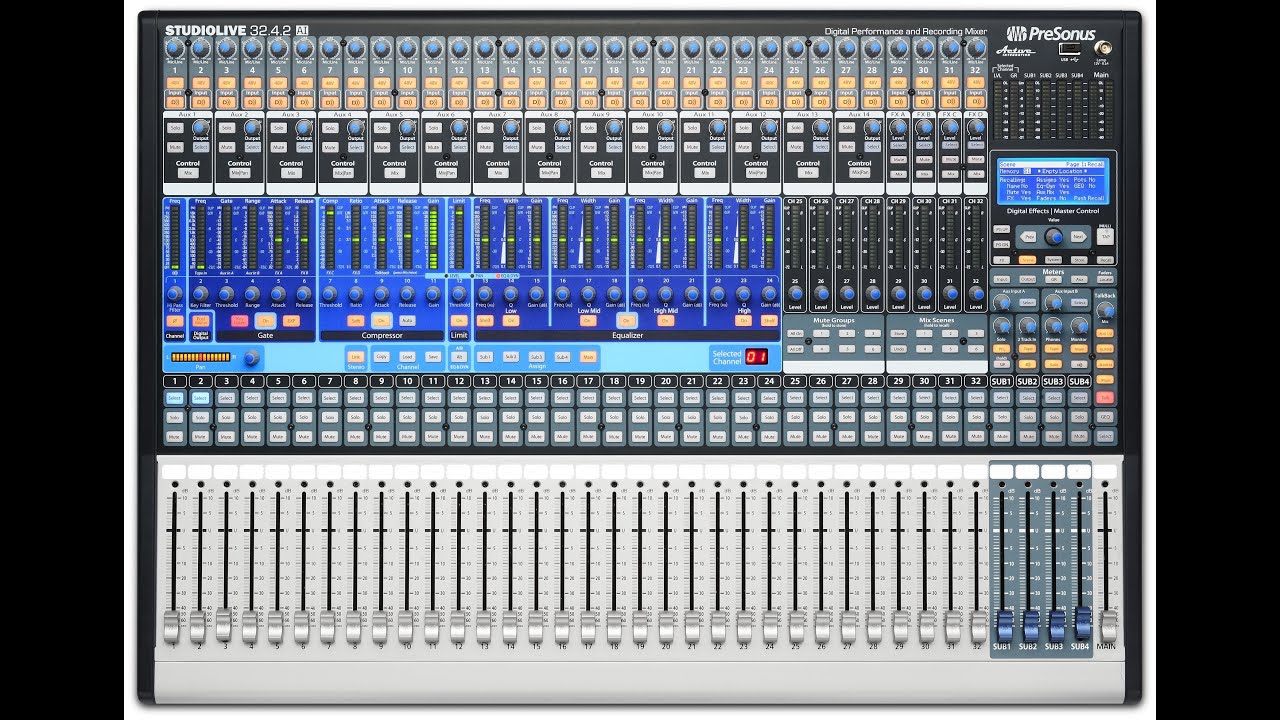 Presonus StudioLive 32.4.2AI & Studio One 2.6 Features @ Scan Pro Audio