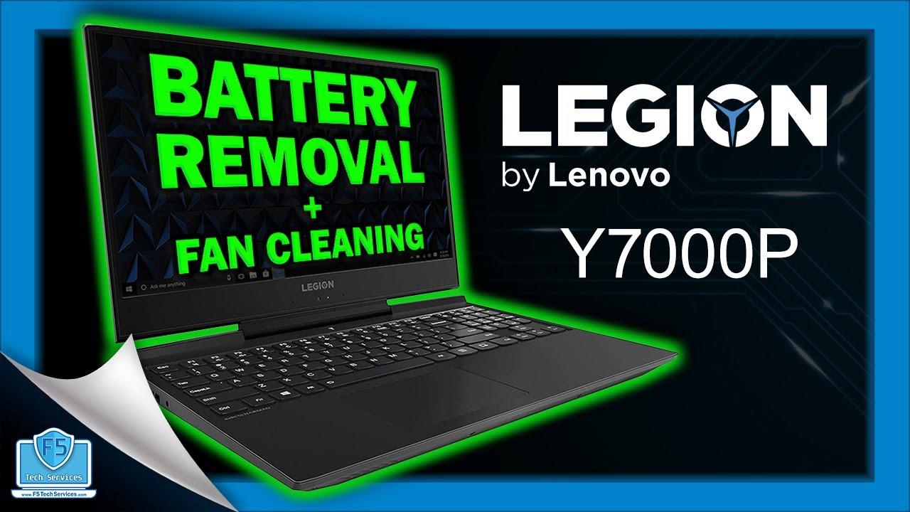 Lenovo Legion Y7000P - Battery Removal + Cooling Fan Cleaning
