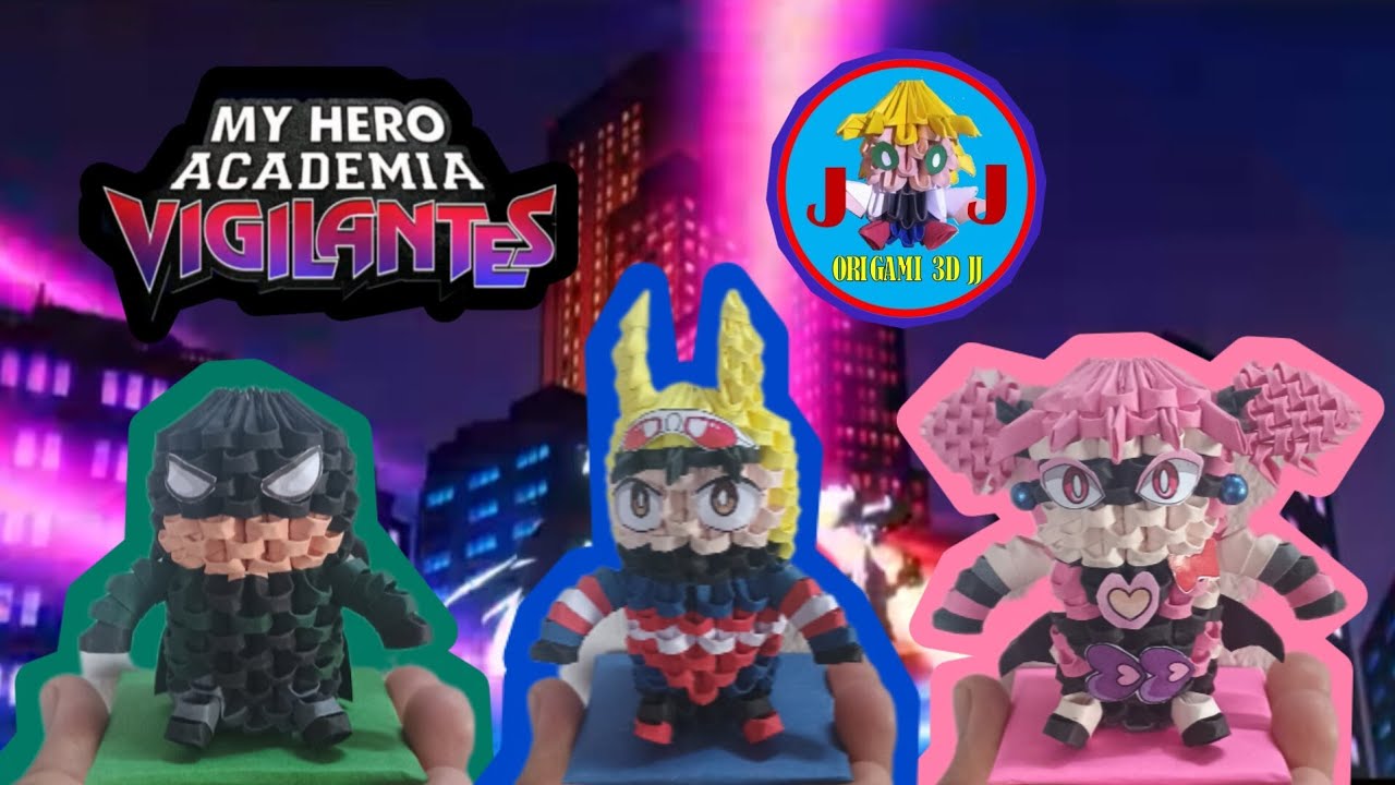 Cómo Hacer A MY HERO ACADEMIA: VIGILANTES 2026 De Origami 3D / Origami 3D JJ 