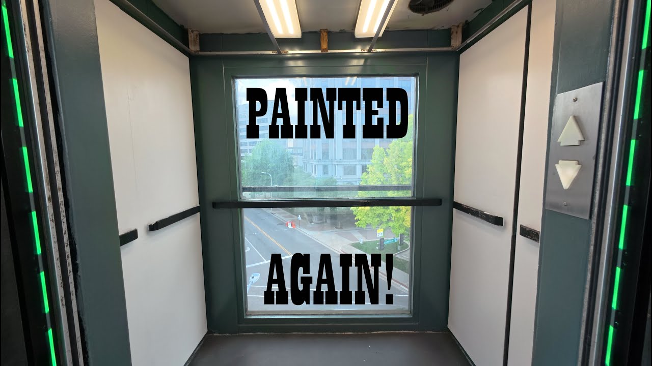 Roanoke, VA: The Elmwood Park Garage Elevator has been painted again!