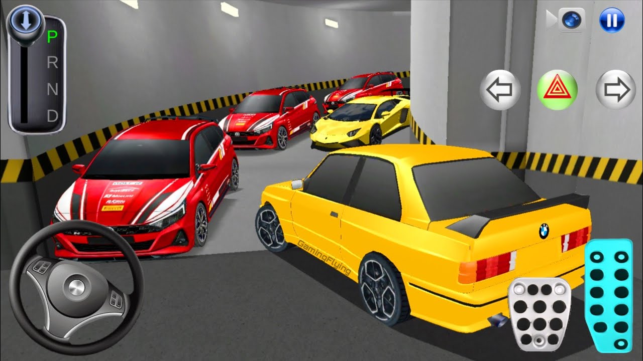 New BMW M3 car Stuck in Parking Garage - 3D Driving Class 2026 - 3D Driving Class - Car Game