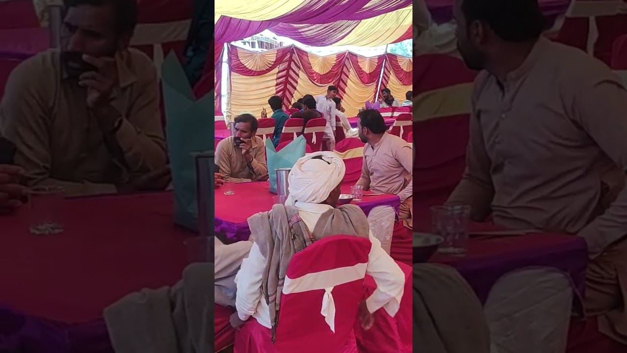cholistan wedding function, khubsurat pandal, bahut bada Dawat walima, traditional cooking