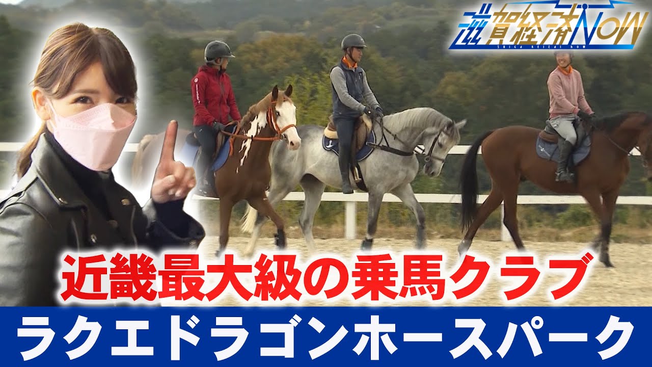 総面積は30,000㎡と近畿最大級！馬への愛情に溢れた大津市の乗馬クラブ『ラクエドラゴンホースパーク』【滋賀経済NOW】2022年12月3日放送