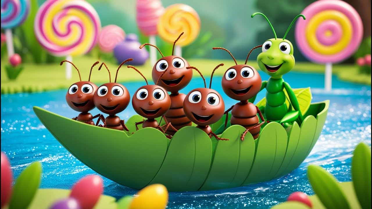 Row Row Row Your Boat  | Ants & Grasshopper Adventure | Nursery Rhymes & Kids Songs