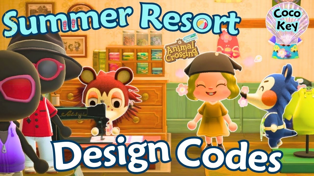 Design Codes | Summer Resort | ACNH Design Codes | Animal Crossing New Horizons ACNH Summer core
