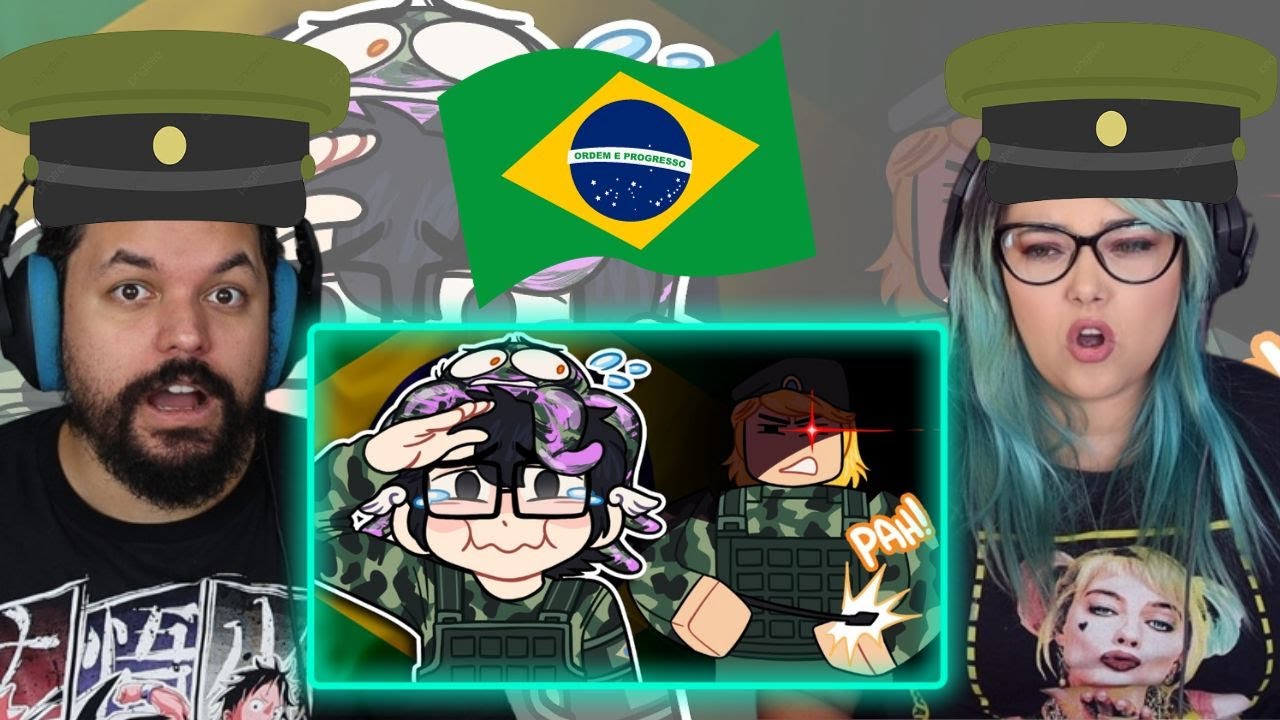 me alistei no exército do roblox e não consigo parar de rir (Saiko joga) ‹ REACT ›