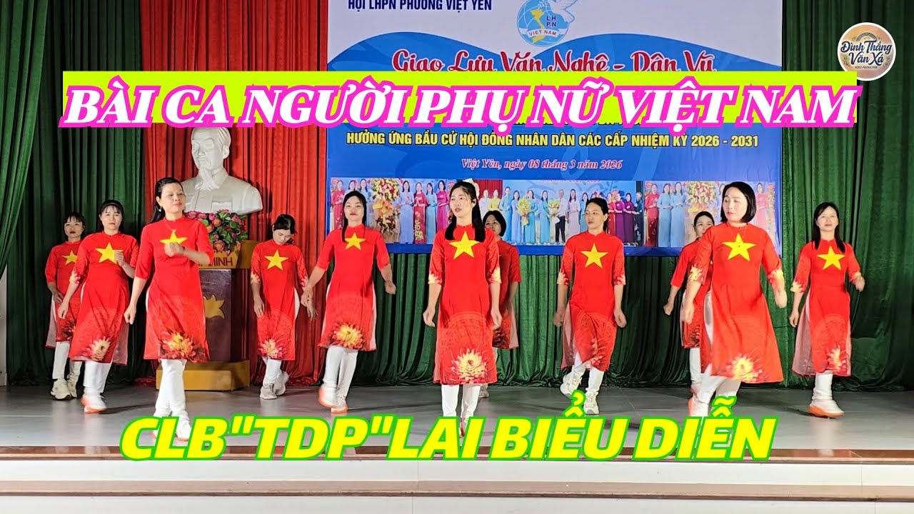 Bài ca người phụ nữ Việt Nam - Tiết mục múa của Câu lạc bộ TDP LAI.