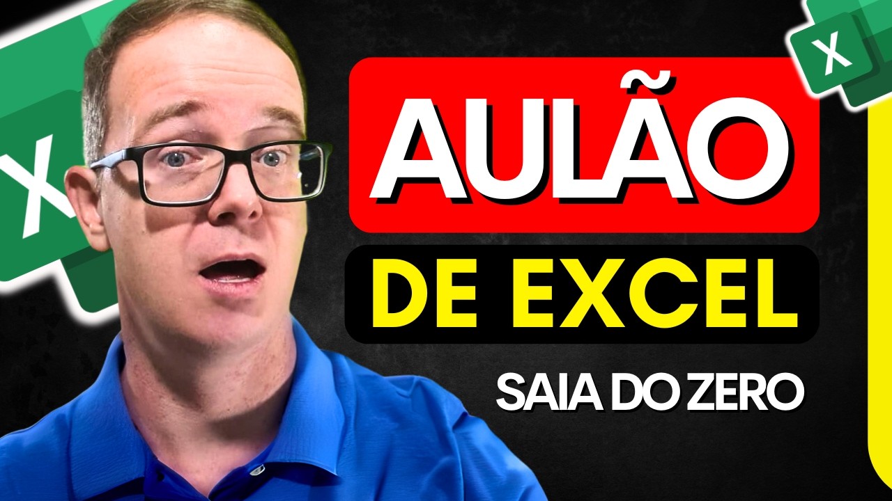 AUL&Atilde;O DE EXCEL 2025 (Para Iniciantes): Domine o B&aacute;sico e Crie Planilhas do Zero