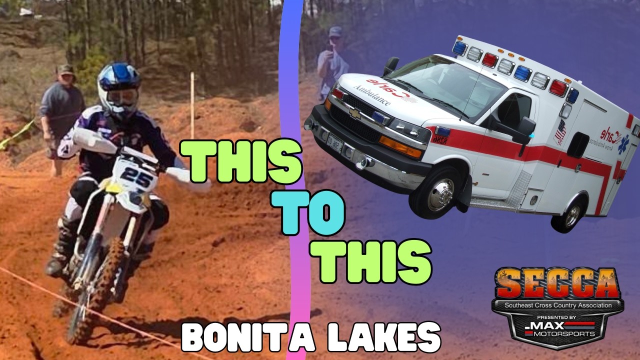 That didn't end like I wanted, SECCA Bonita Lakes and a trip to the ER