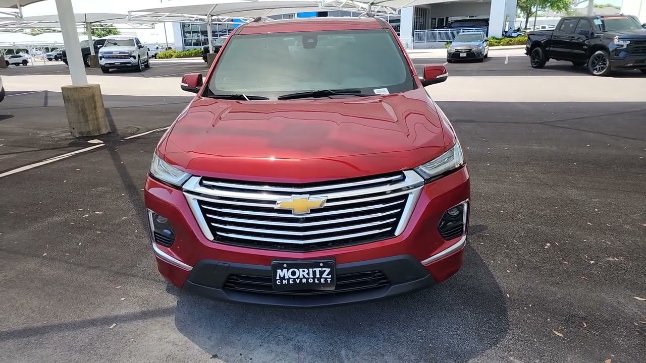 Запуск двигателя Chevrolet Traverse Premier 2023 года и полный обзор