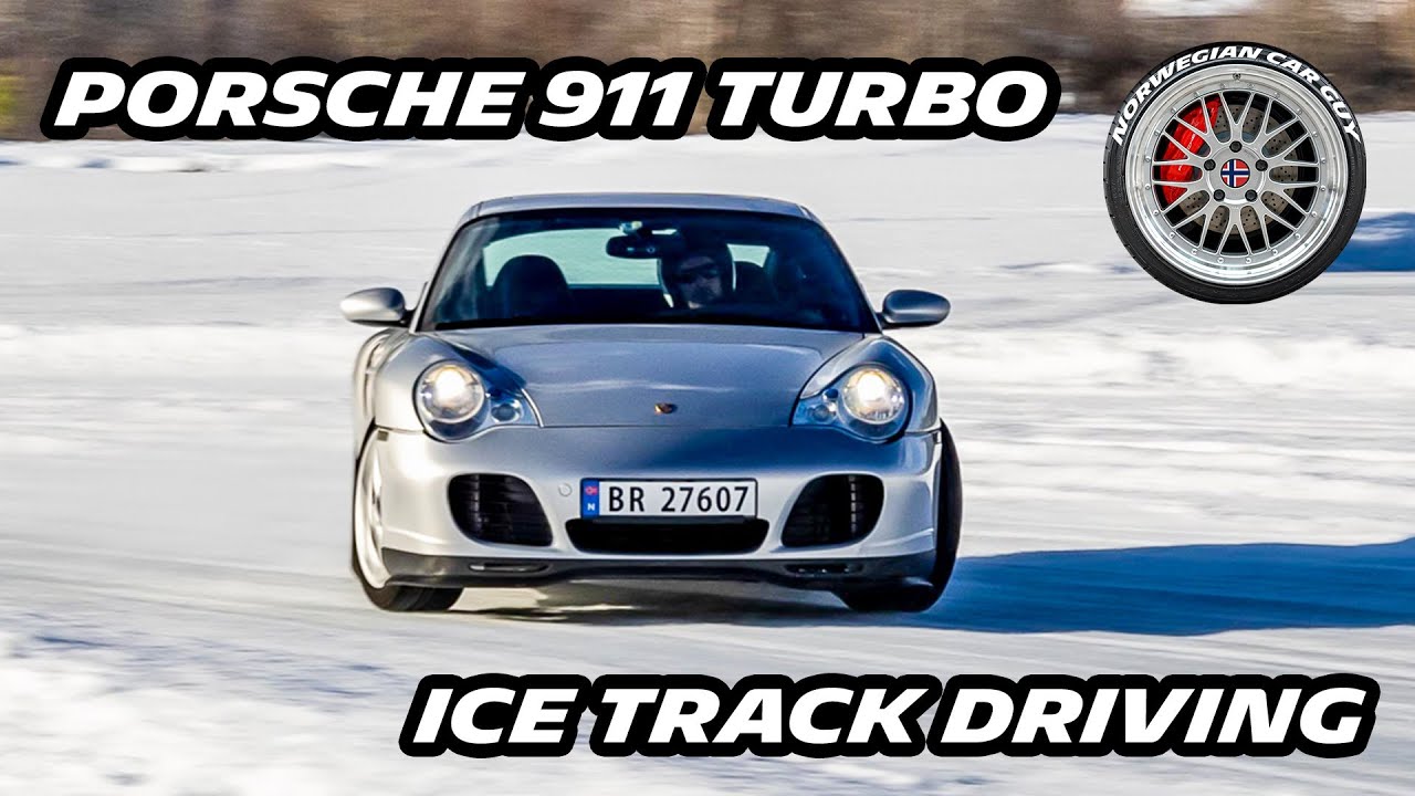 Porsche 911/996 turbo ice track driving on the Autostrada Winter Experience 2023 ice driving event!