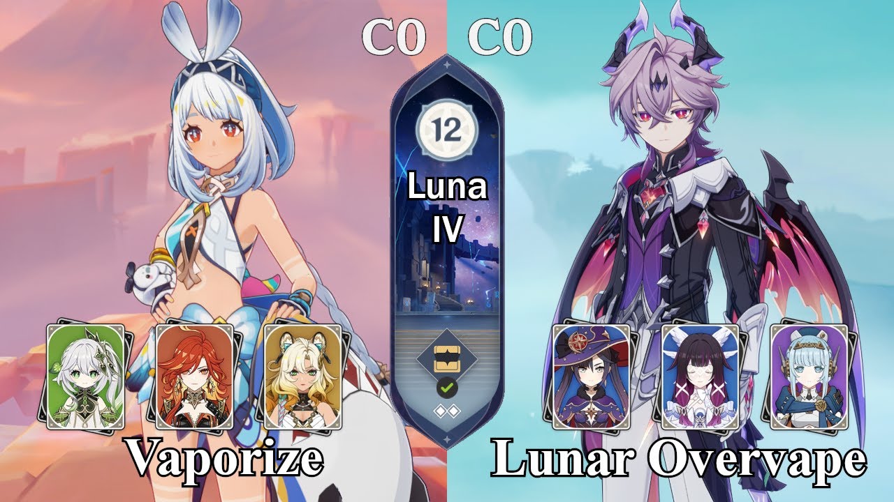 C0 Mualani Vaporize & C0 Durin Lunar Overvape | Spiral Abyss 6.3 Luna IV