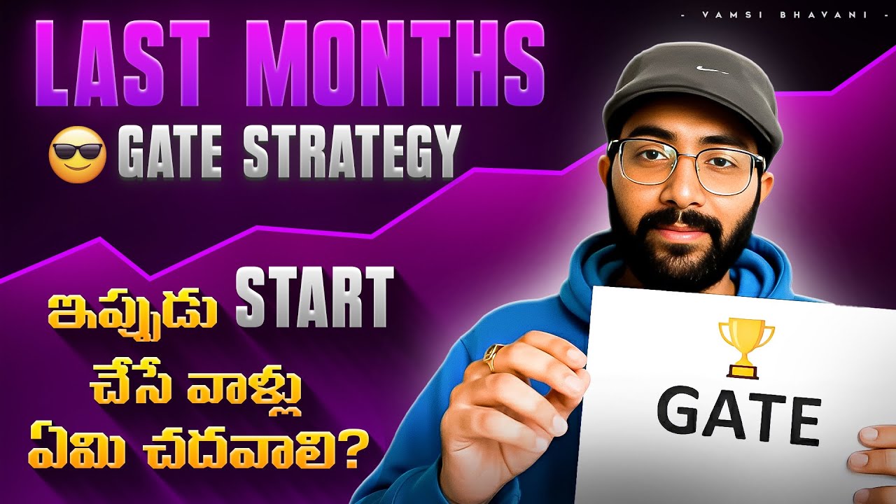 How to get ahead of 99% GATE Aspirants&nbsp;in&nbsp;3&nbsp;Months? Telugu | Vamsi Bhavani