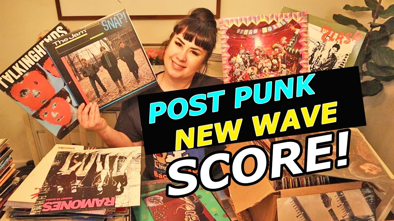 Let's go RECORD HUNTING! New Wave Post Punk Vinyl Record Collection Score Ramones - Talking Heads !