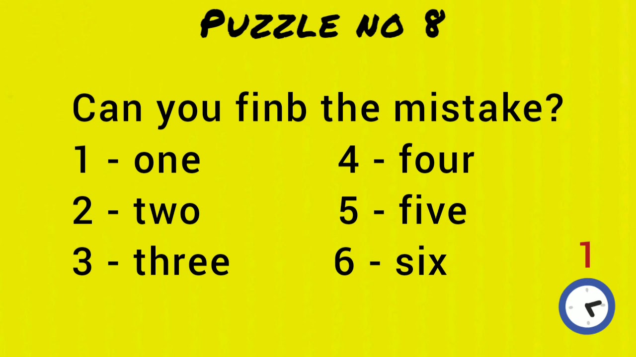 Can you find the mistake/puzzles/find the puzzle/puzzle game/find the mistake/find the number puzzle