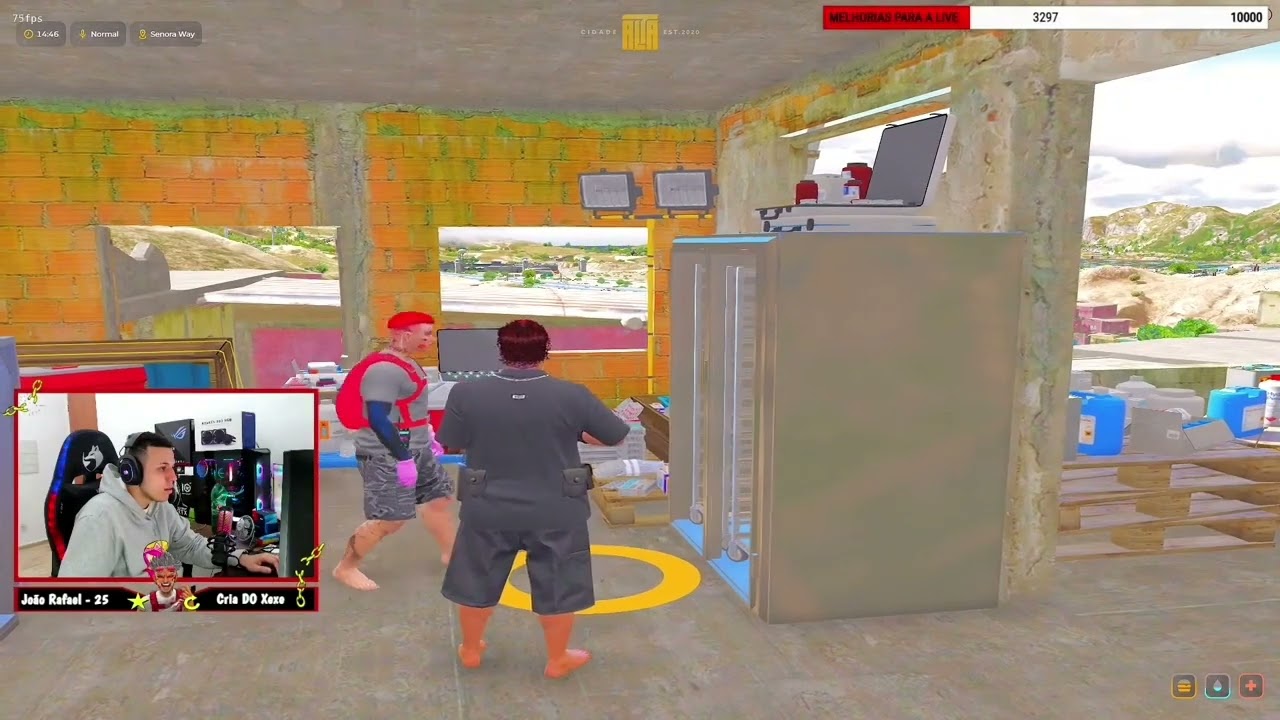 GG impressionado com o bk farmando em off/GTA V RP CIDADE ALTA