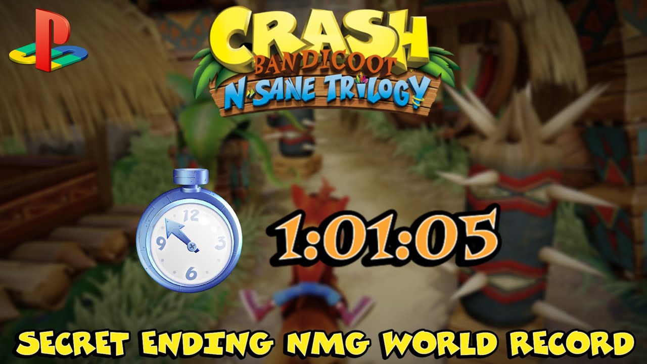(Former World Record) Crash Bandicoot Secret Ending NMG Speedrun in 1:01:05 (PS4)